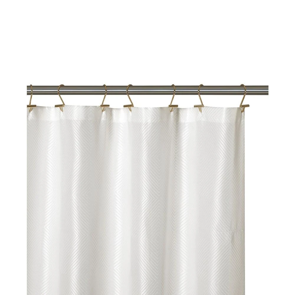 商品Style Nest|Blue Waffle Color Block Texture 14 Pc Shower Curtain Set,价格¥371,第3张图片详细描述