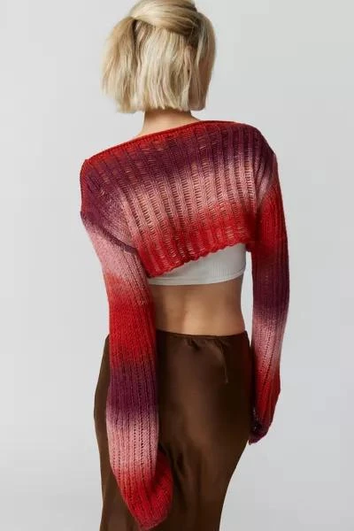 商品Urban Outfitters|UO Ladder-Knit Shrug Sweater,价格¥115,第4张图片详细描述