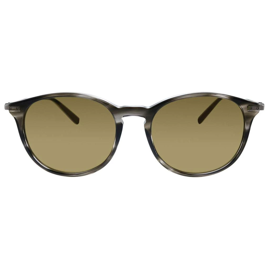 商品Salvatore Ferragamo|Ferragamo Men's Grey Round Sunglasses,价格¥516,第3张图片详细描述