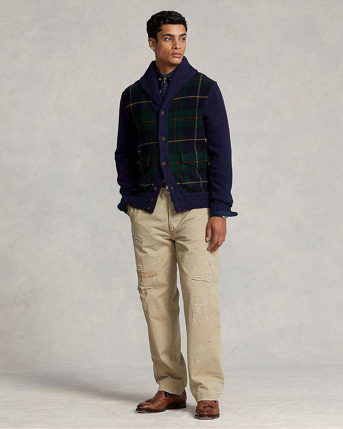 商品Ralph Lauren|Wool Tartan Regular Fit Shawl Collar Cardigan,价格¥2548,第4张图片详细描述