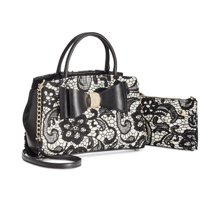 商品Betsey Johnson|Lady Lace Medium Crossbody Satchel,价格¥371,第1张图片