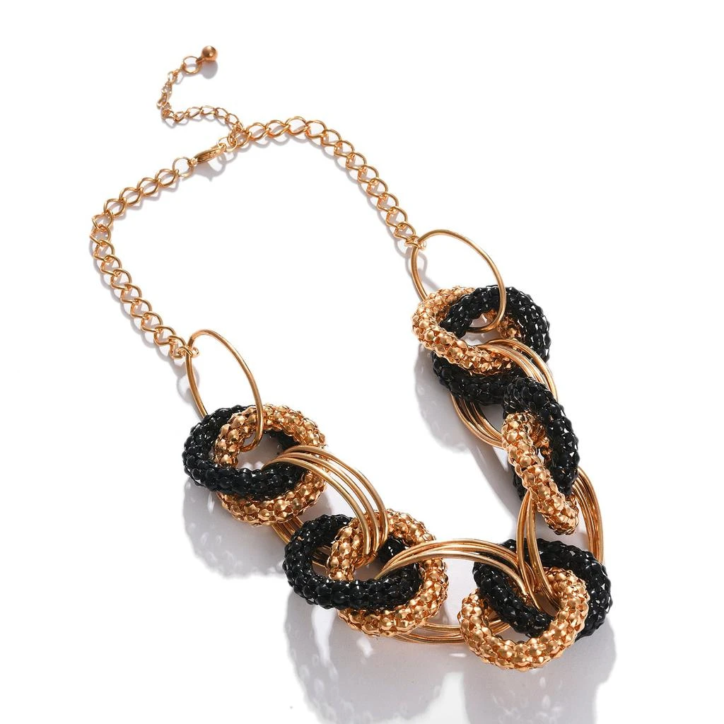 商品SOHI|Gold-toned  Black Gold-plated Necklace,价格¥268,第1张图片