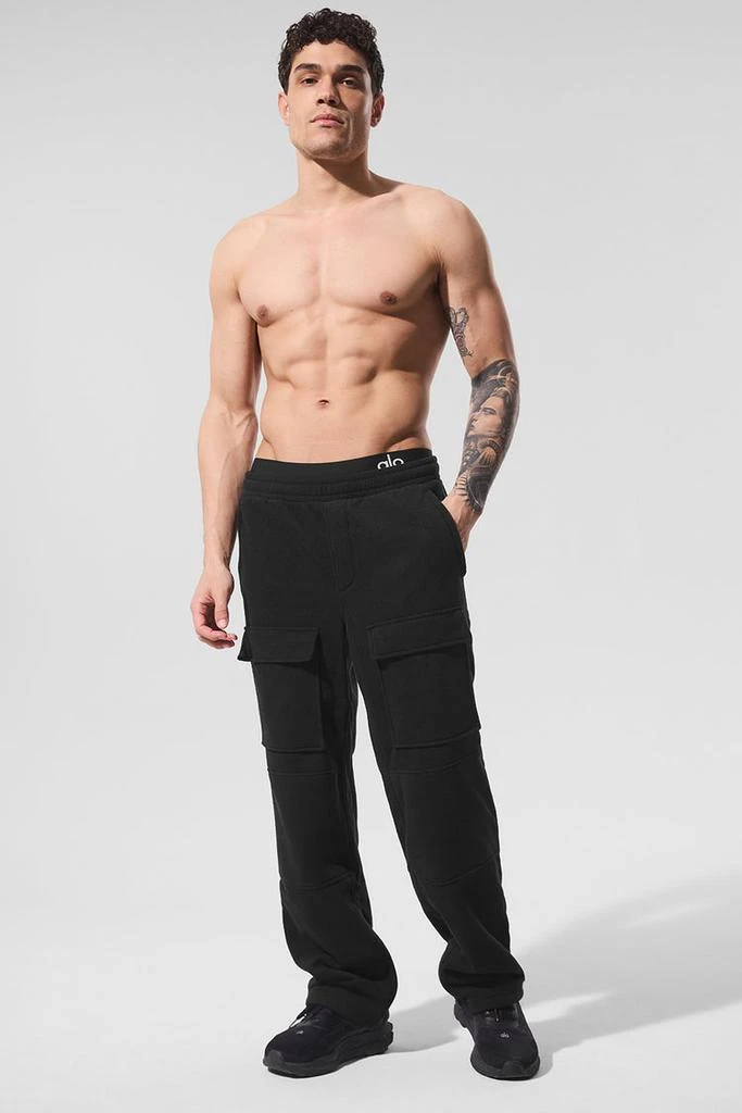 商品Alo|Polar Fleece Ridge Cargo Pants - Black,价格¥992,第4张图片详细描述