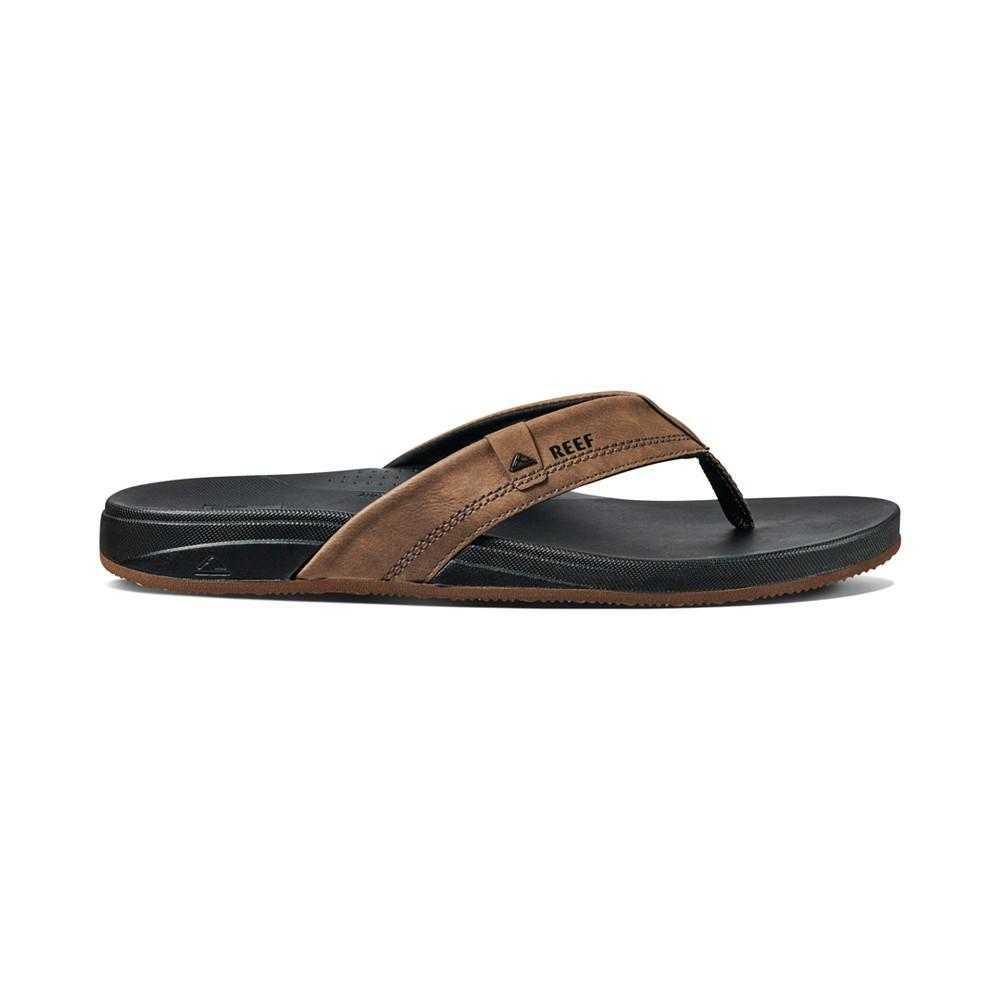 商品Reef|Men's Cushion Spring Faux-Leather Flip Flops,价格¥366,第4张图片详细描述