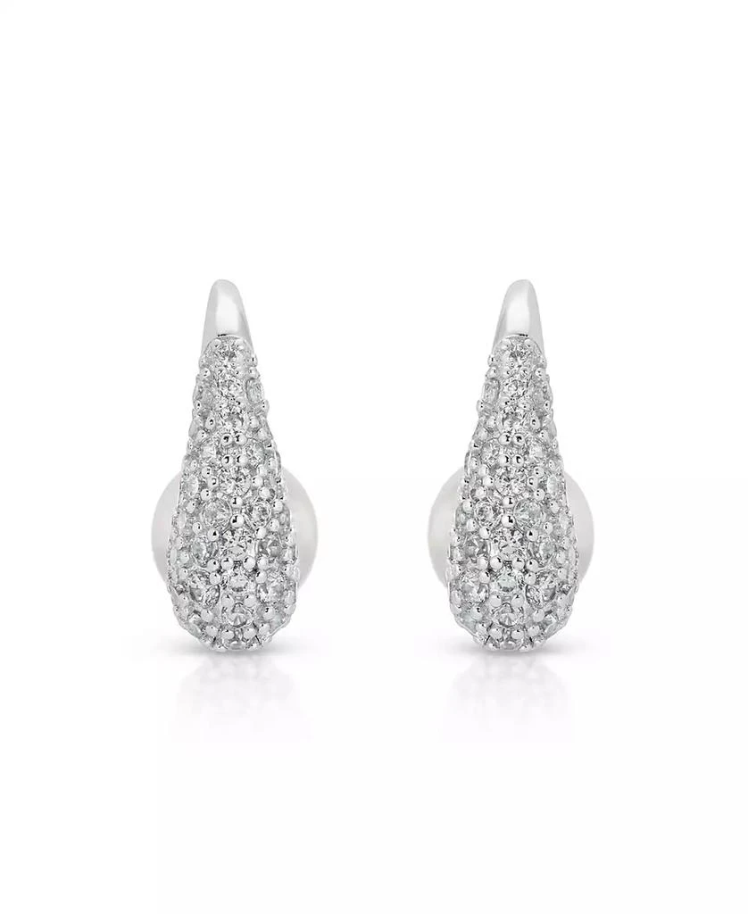 商品Ettika Jewelry|Hooked Pave and Mother of Pearl Drop Earrings,价格¥449,第2张图片详细描述