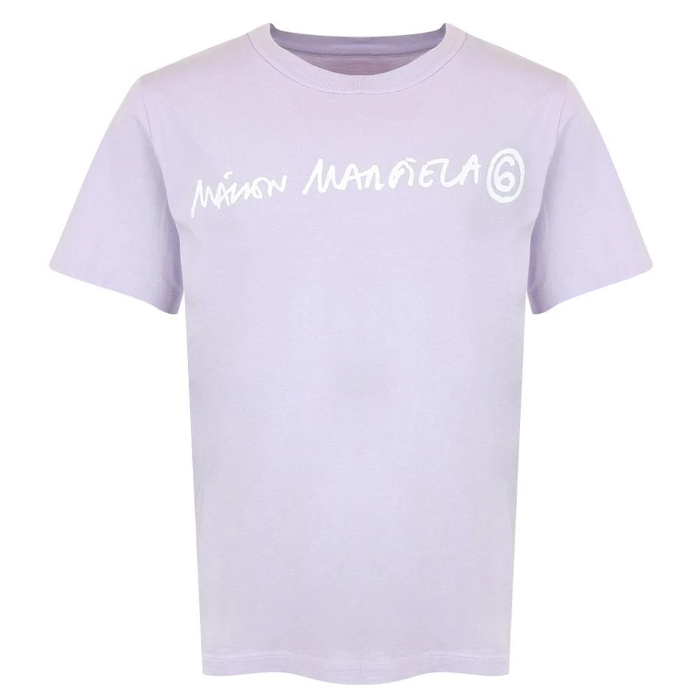 商品MAISON MARGIELA|Lilac Logo T Shirt,价格¥309,第1张图片