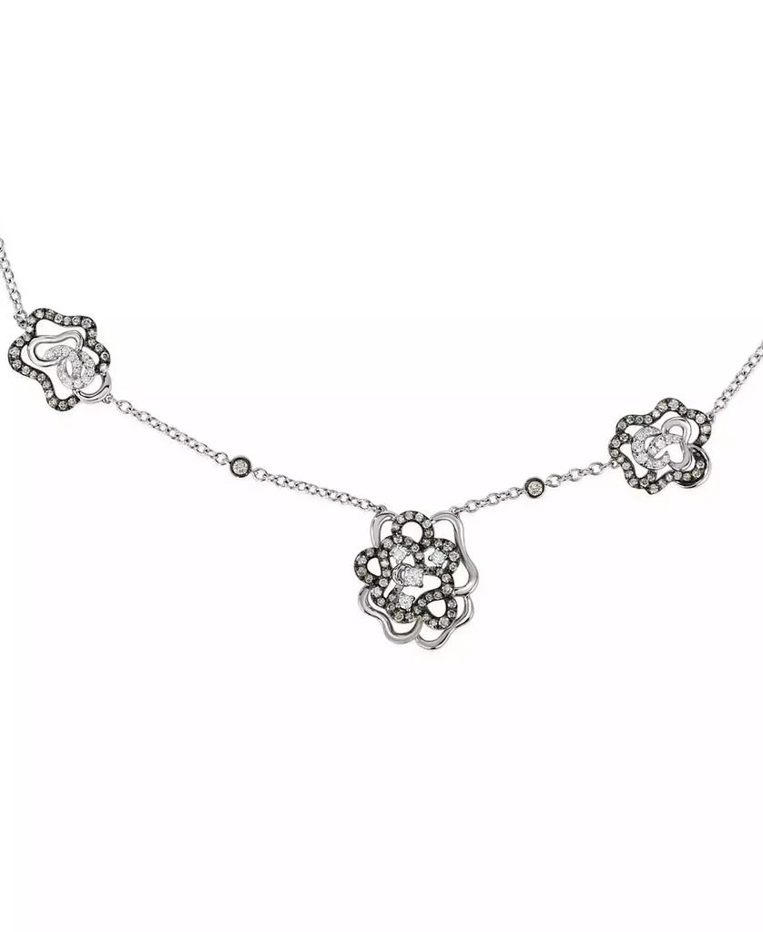 商品Le Vian|Chocolatier® Diamond Sculptural 18" Statement Necklace (1-5/8 ct. t.w.) in 14k White Gold,价格¥16836,第2张图片详细描述