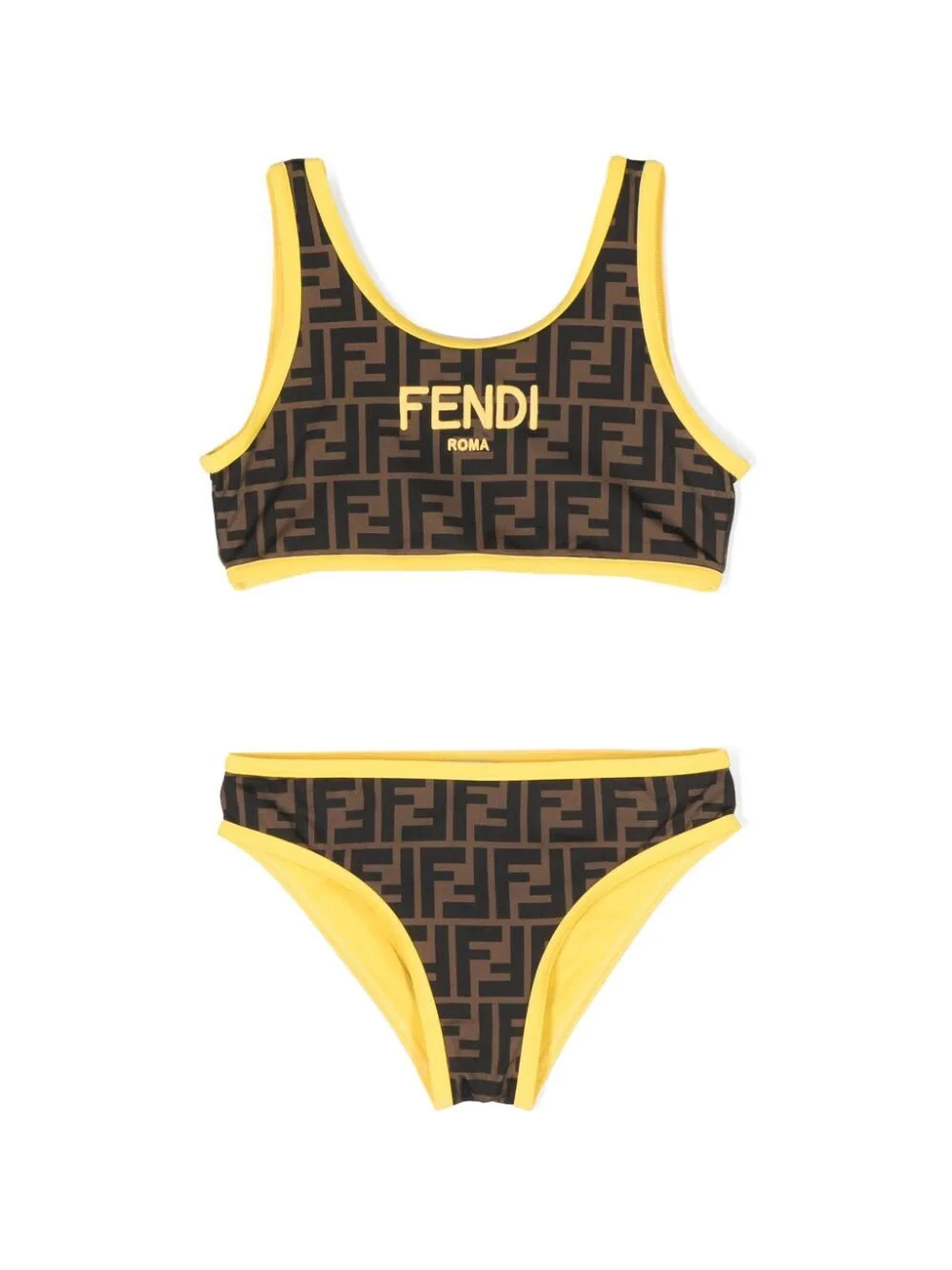 商品【预售7天】 Fendi|Fendi 女童泳衣 JFM038AQUDF17QF 棕色,价格¥2690,第1张图片