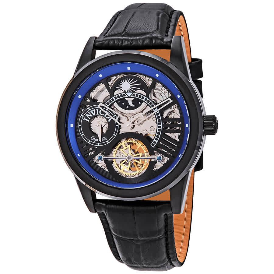 Invicta Objet D Art Automatic Blue Skeleton Dial Mens Watch 25262商品第1张图片规格展示