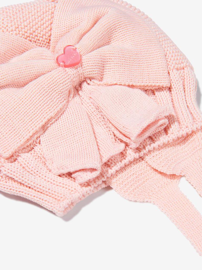 Monnalisa Pink Baby Girls Wool Knitted Hat商品第2张图片规格展示