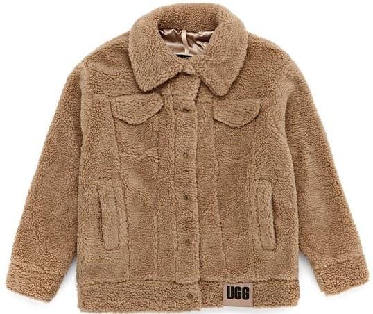 Uggs Frankie Jacket Brown Sherpa Trucker Brown商品第1张图片规格展示