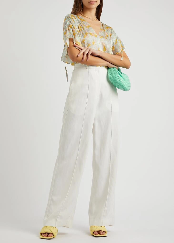 商品Vince|Floral-print silk-georgette blouse,价格¥3071,第4张图片详细描述