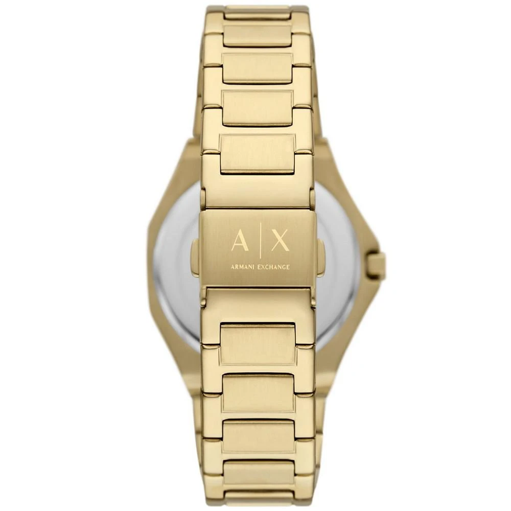 商品Armani Exchange|Women's Quartz Three Hand Gold-Tone Stainless Steel Watch 34mm,价格¥1426,第3张图片详细描述