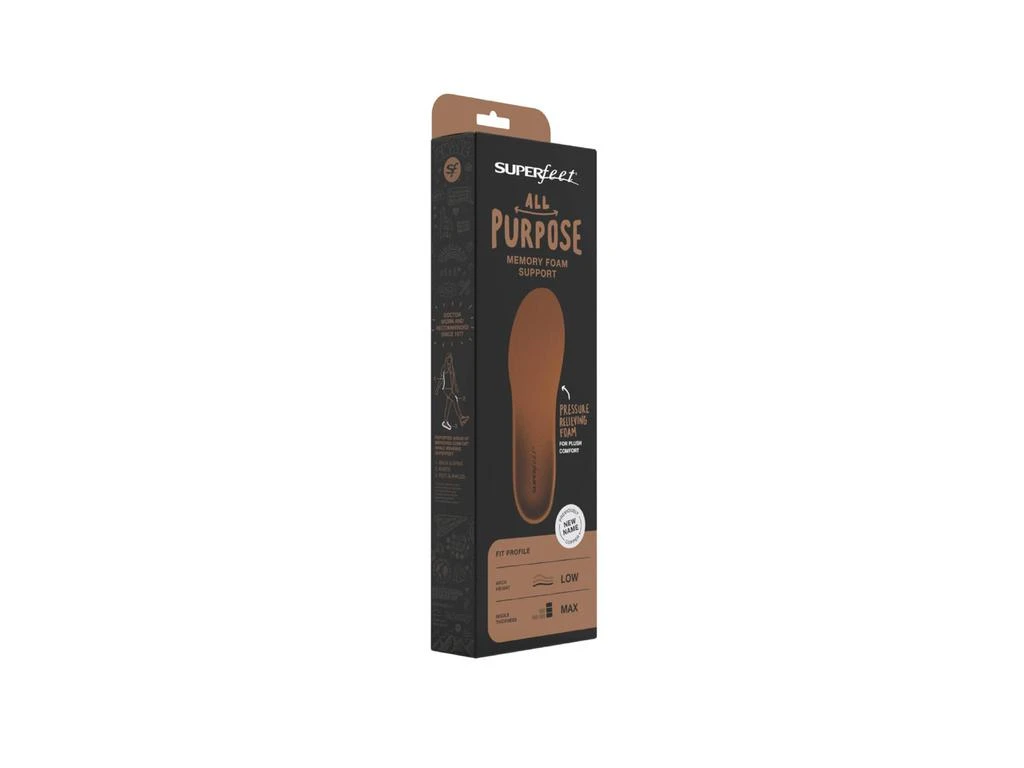 商品Superfeet|All-Purpose Memory Foam Support (Copper),价格¥336,第3张图片详细描述