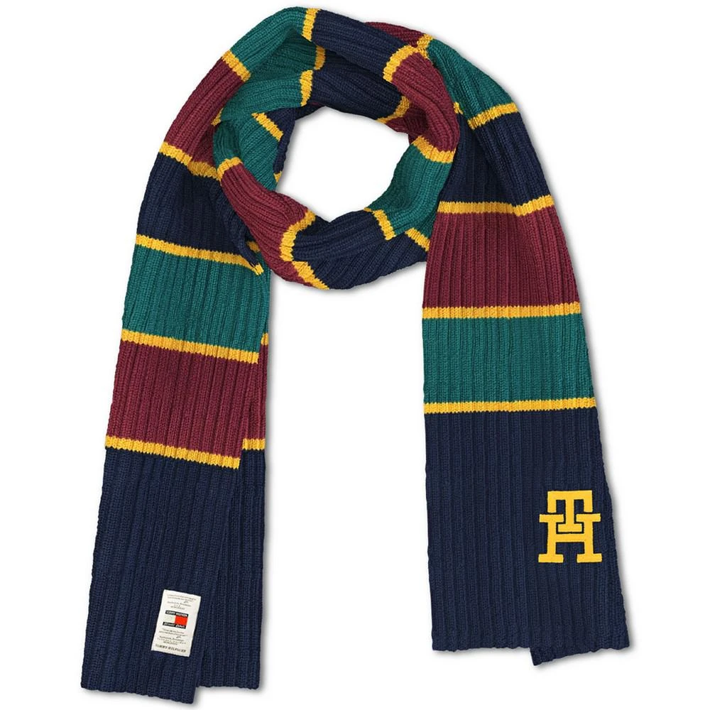 商品Tommy Hilfiger|Men's Monogram Rib Stripe Scarf,价格¥178,第1张图片