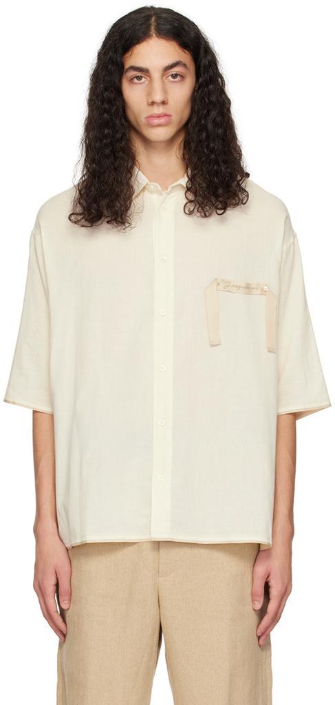 Jacquemus]Off-White Le Papier 'La Chemise Cabri' Shirt 100% 棉价格¥2424