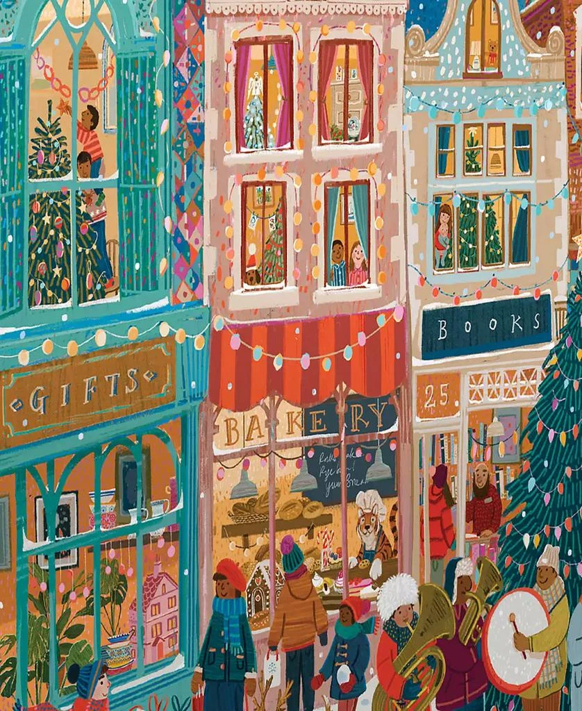 商品Eeboo|Piece And Love a Happy Holiday 1000 Piece Square Adult Jigsaw Puzzle Set, Ages 14 and up,价格¥148,第1张图片