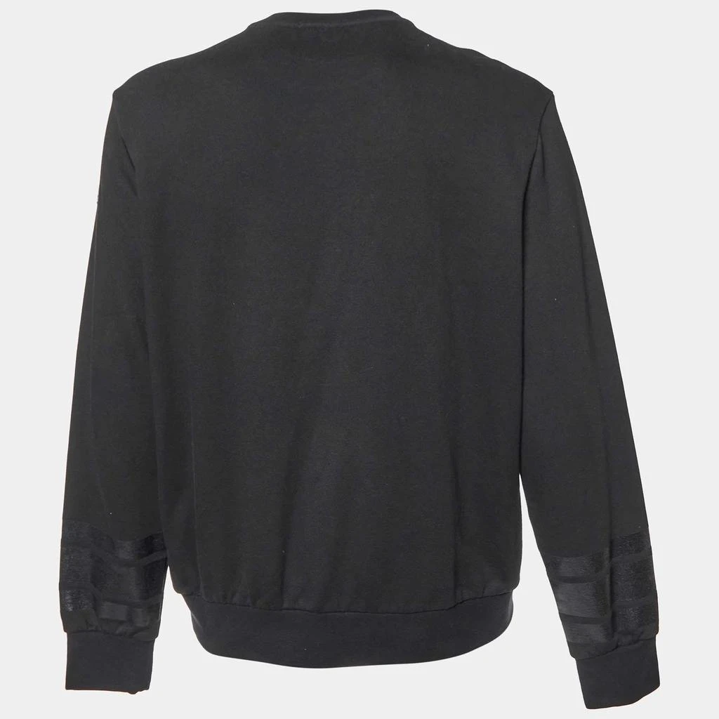 商品[二手商品] Moncler|Moncler Black Printed Cotton Knit Crewneck Sweatshirt XXL,价格¥1163,第2张图片详细描述