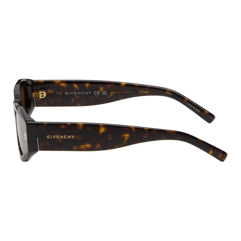 商品[国内直发] Givenchy|GIVENCHY纪梵希 Logo设计 醋酯纤维 不规则形 太阳眼镜 男款 棕色,价格¥1189,第6张图片详细描述