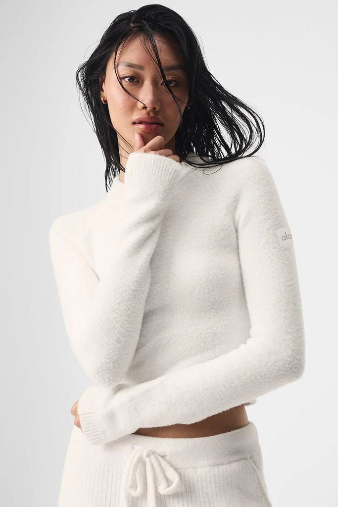 商品Alo|Snuggle Up Sweater Long Sleeve - Ivory,价格¥1213,第1张图片