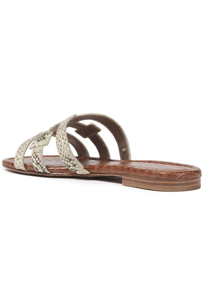 商品Sam Edelman|Bay cutout snake-effect leather slides,价格¥538,第3张图片详细描述