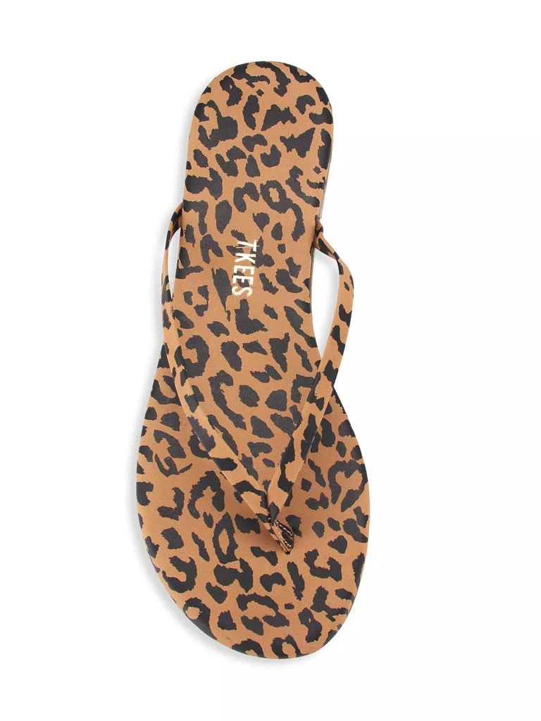 商品Tkees|Studio Exotic Cheetah-Print Flip Flops,价格¥566,第5张图片详细描述