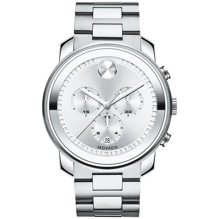 商品Movado|Men's Swiss Chronograph BOLD Stainless Steel Bracelet Watch 44mm 3600276,价格¥4505,第1张图片