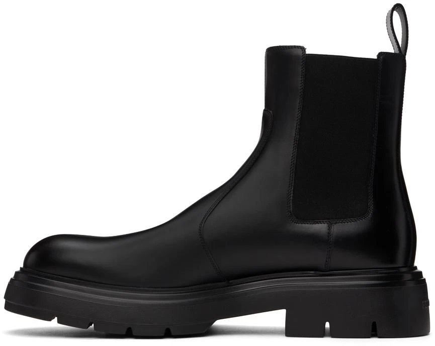 商品Salvatore Ferragamo|Black Embossed Chelsea Boots,价格¥9295,第3张图片详细描述