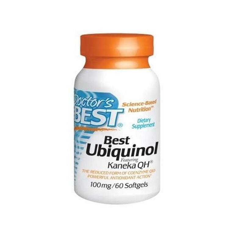 商品Doctors Best Vitamins|Doctors Best Best Ubiquinol with Kaneka QH 100 mg Softgels, 60 Ea,价格¥146,第1张图片