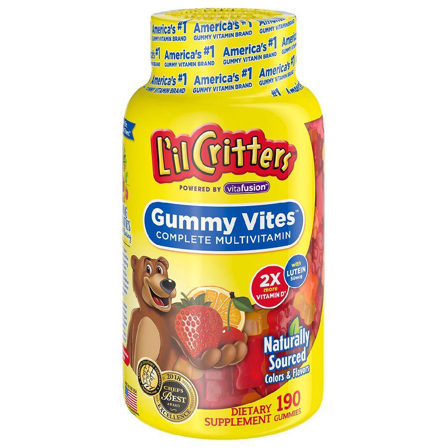 商品L'il Critters|L'il Critters儿童复合维生素软糖 190粒,价格¥137,第1张图片