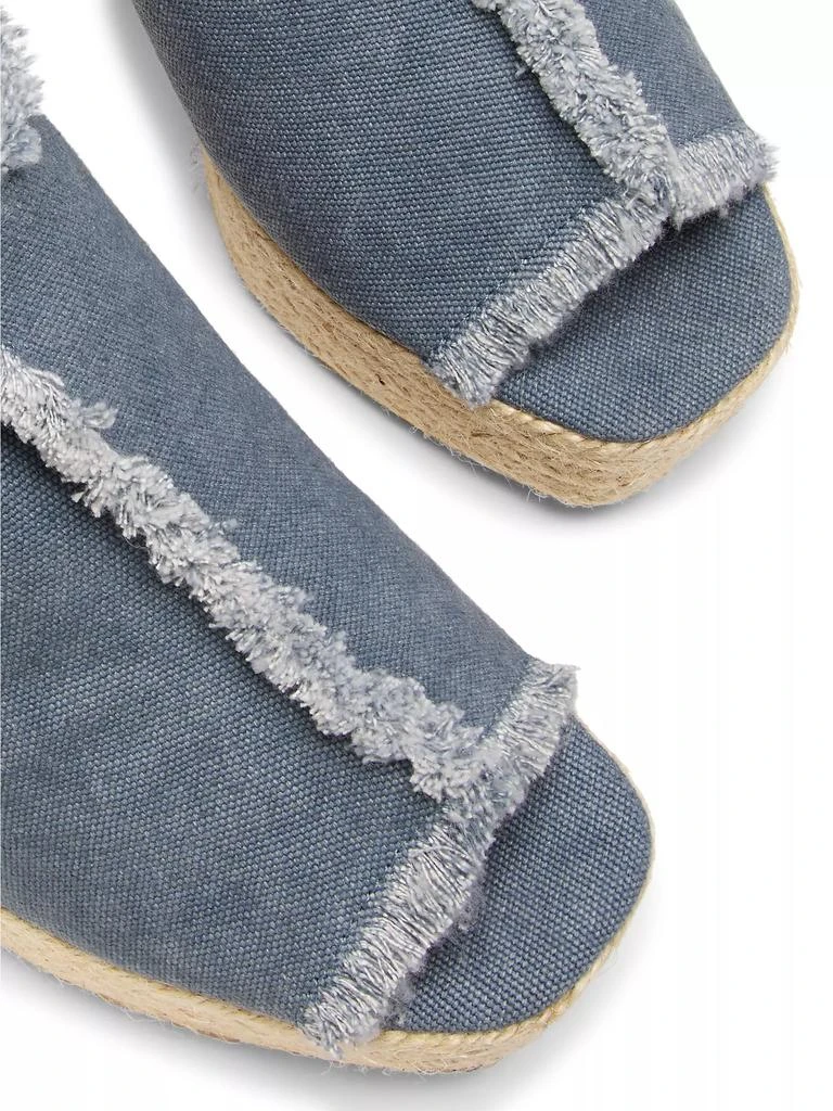 Fatima 95MM Canvas Wedge Espadrilles 商品