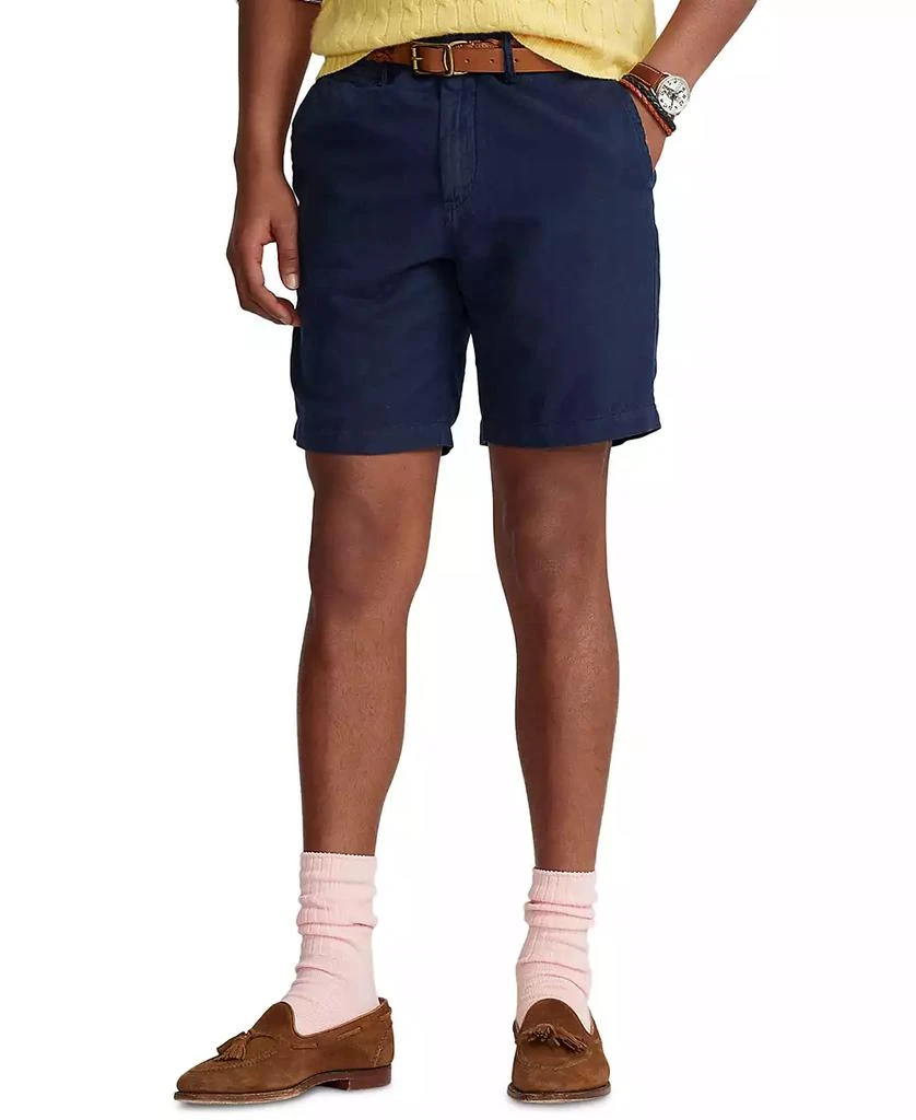 商品Ralph Lauren|Men's 8.5" Straight-Fit Linen Cotton Chino Shorts,价格¥518,第1张图片