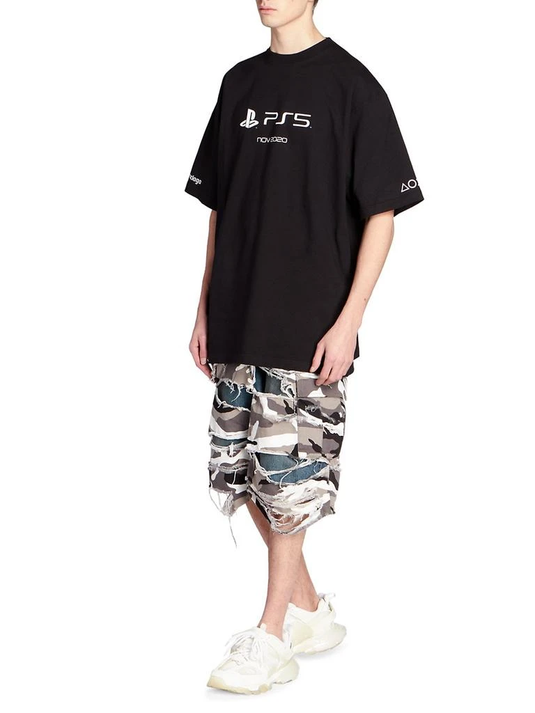 商品Balenciaga|Boxy-Fit Playstation T-Shirt,价格¥1808,第2张图片详细描述