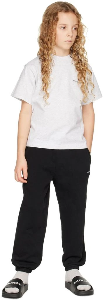 商品Balenciaga|Kids Grey Logo T-Shirt,价格¥1547,第4张图片详细描述