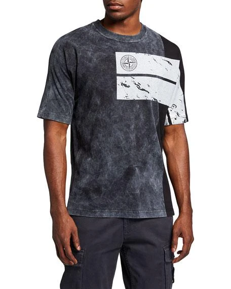 商品Stone Island|Men's Graphic Colorblock T-Shirt,价格¥684,第2张图片详细描述