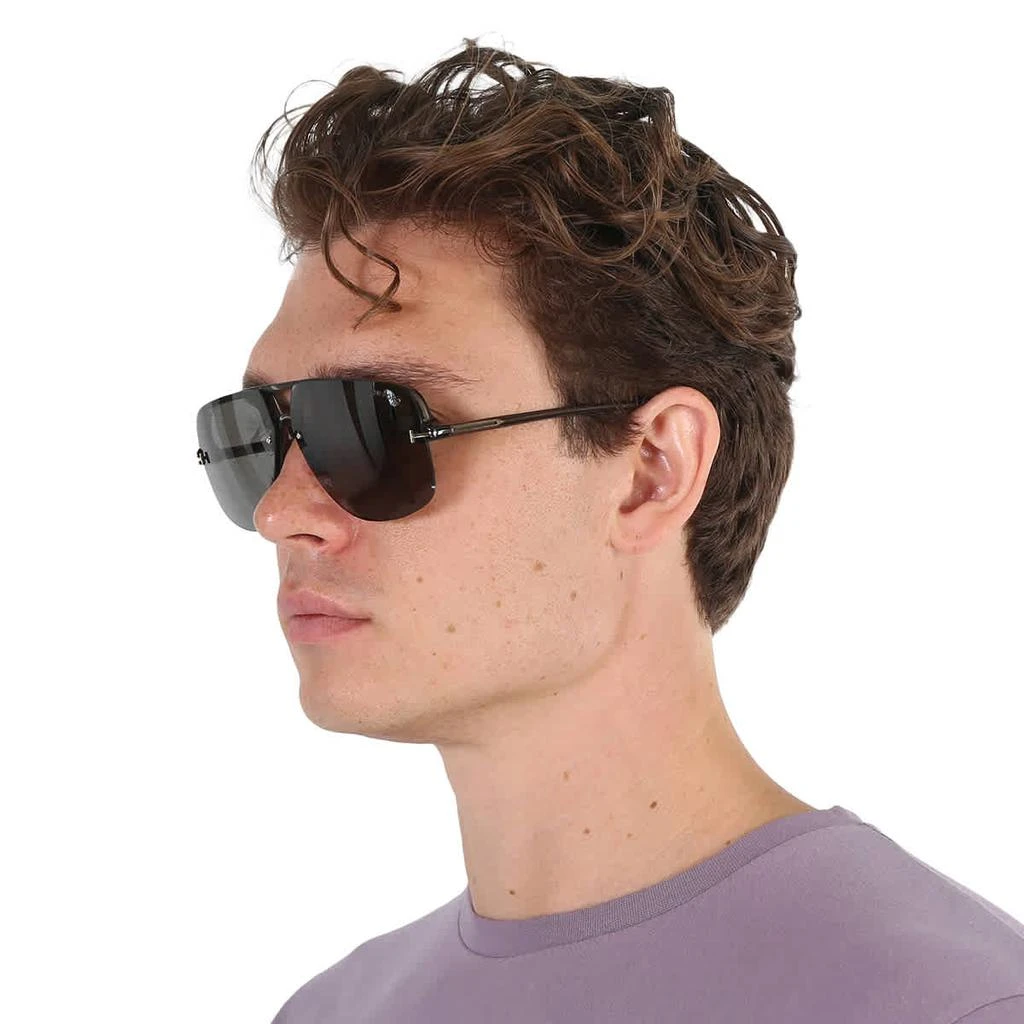 商品Tom Ford|Hugo Smoke Gradient Navigator Men's Sunglasses FT1003 51B 63,价格¥1210,第3张图片详细描述