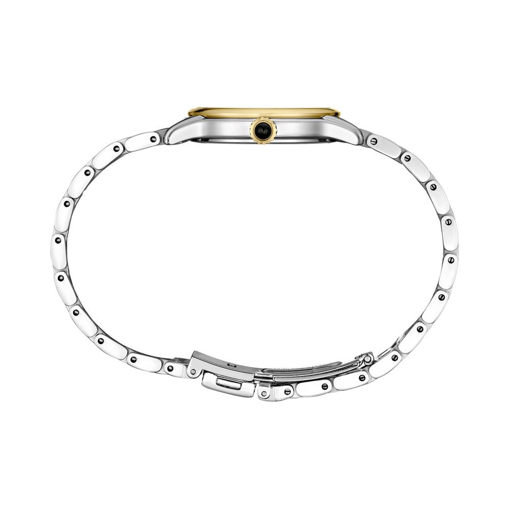 Women's Diamond (1/10 ct. t.w.) Two Tone Bracelet Watch 30mm商品第2张图片规格展示