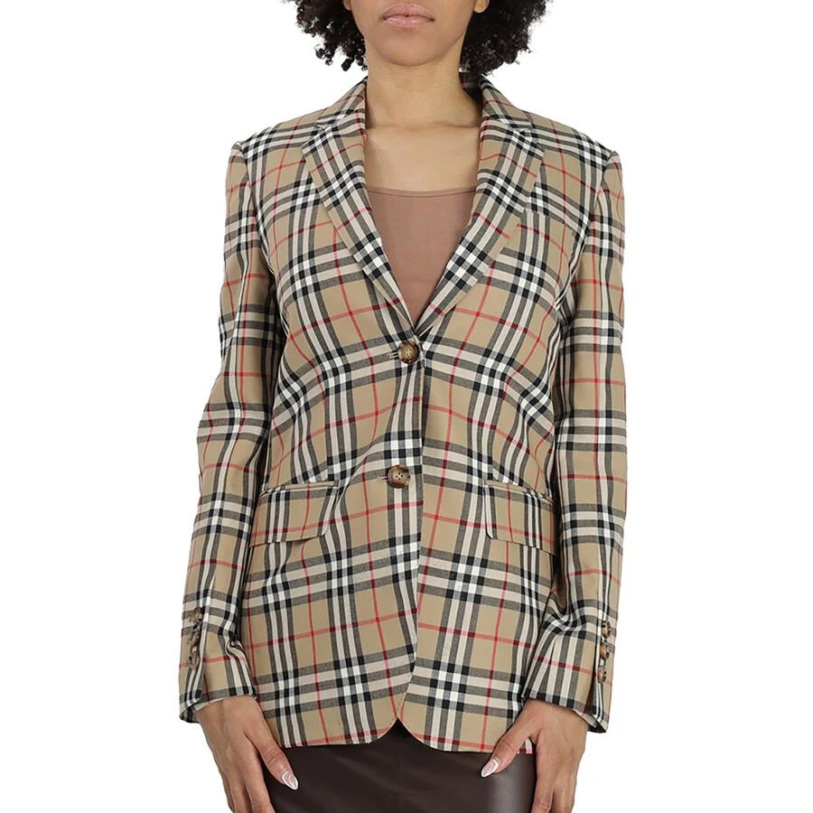 商品Burberry|Ladies Vintage Check Wool Blazer Jacket,价格¥3131,第1张图片