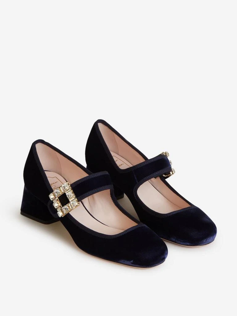 商品Roger Vivier|Roger Vivier Velvet Mary Jane Shoes,价格¥6899,第2张图片详细描述