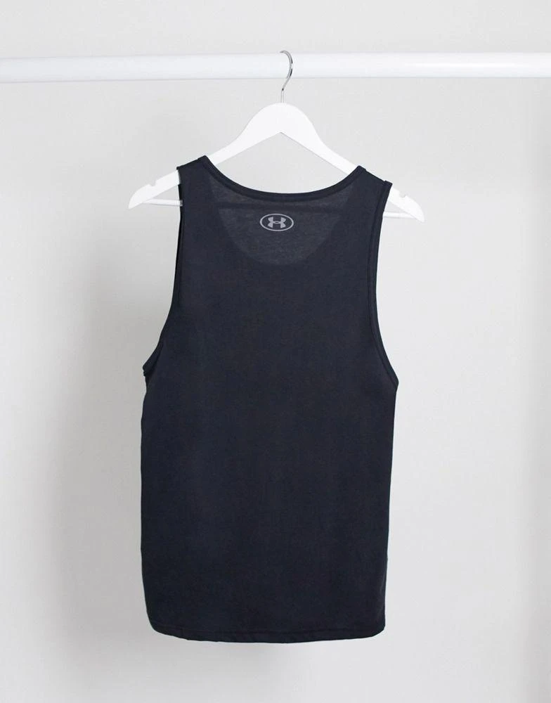 商品Under Armour|Under Armour vest top with large tonal logo in black,价格¥146,第4张图片详细描述