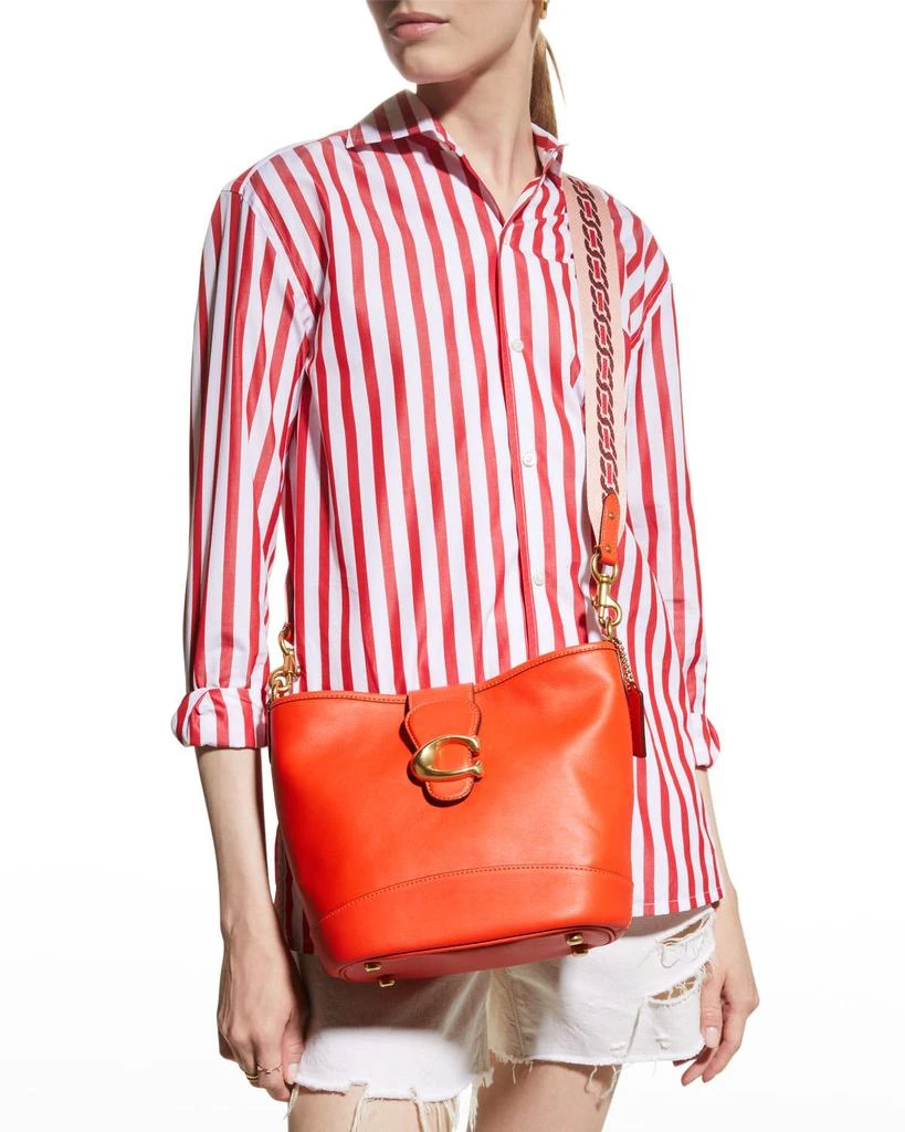 商品Coach|Tabby Calf Leather Bucket Bag,价格¥1508,第2张图片详细描述