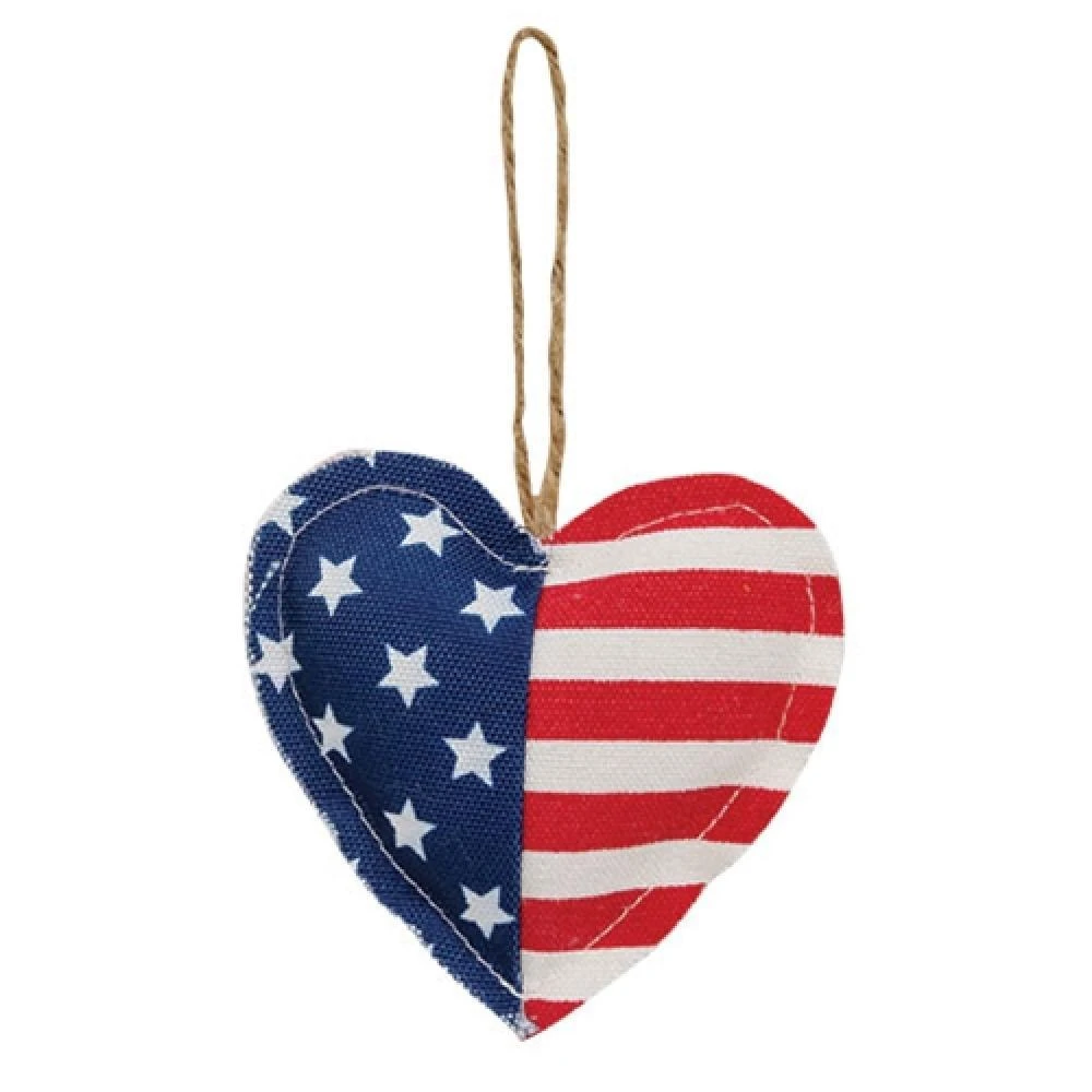 商品HomeGifo|Patriotic Heart Flag Ornament,价格¥285,第1张图片