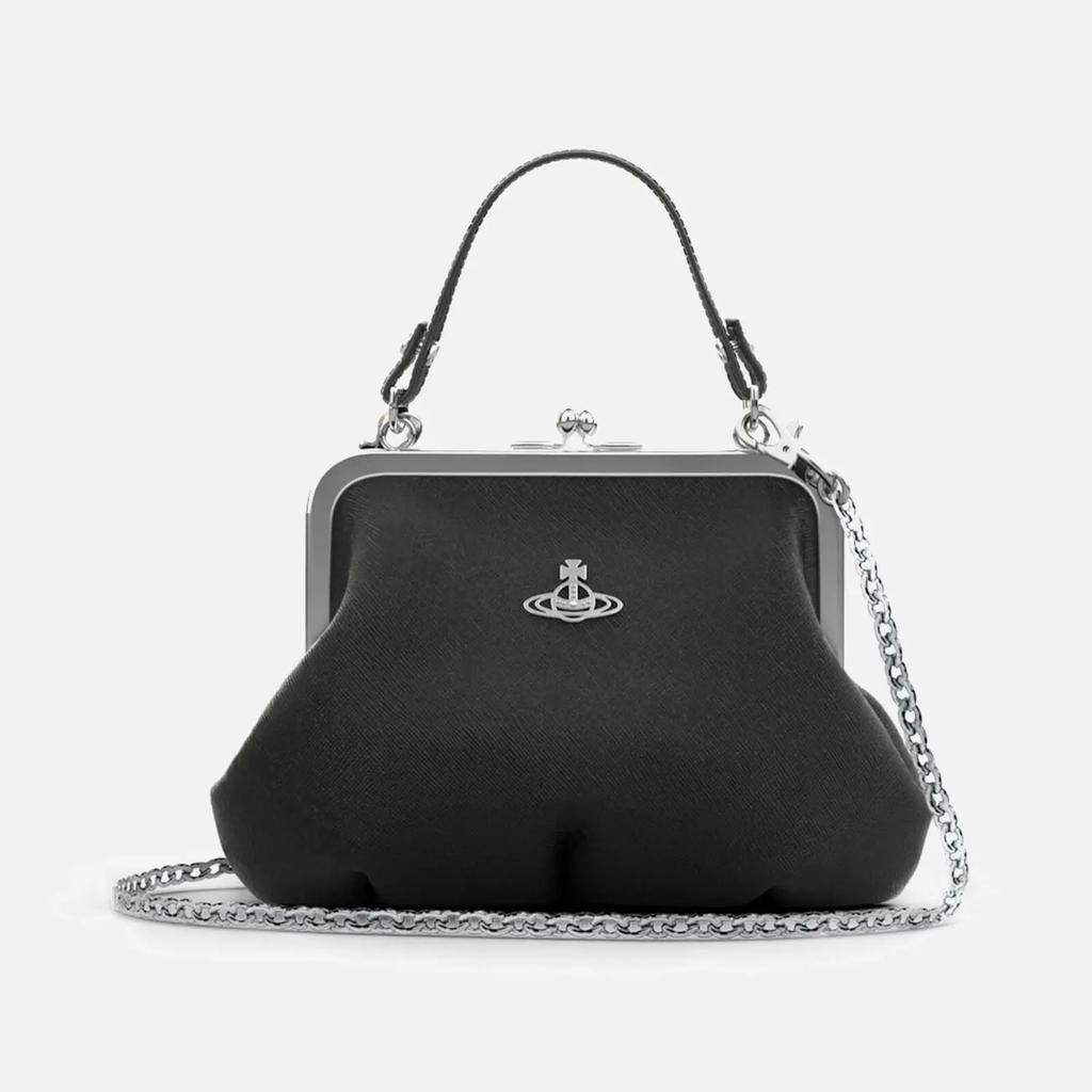 商品Vivienne Westwood|Vivienne Westwood Logo-Embellished Textured-Leather Shoulder bag,价格¥1577,第1张图片