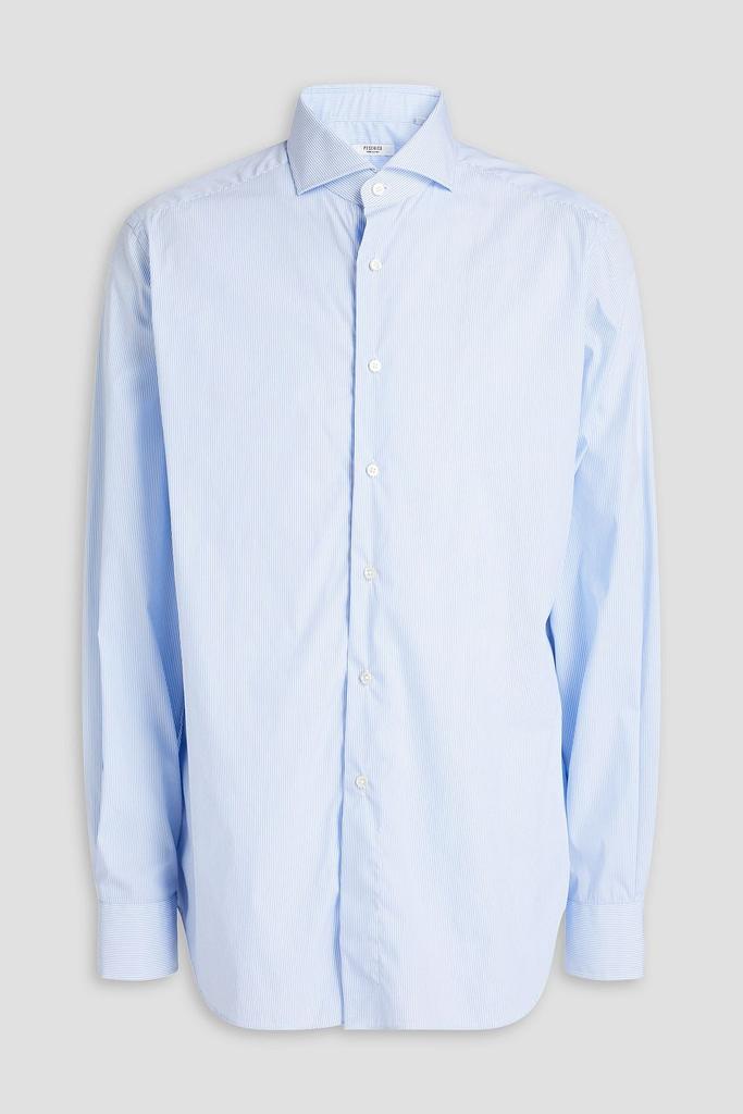 Striped stretch-cotton poplin shirt商品第1张图片规格展示