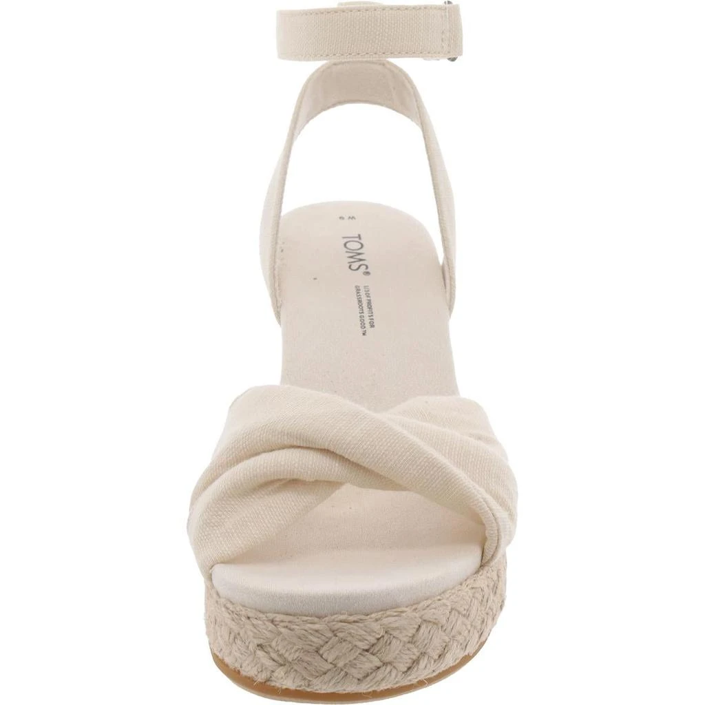 商品TOMS|Womens Canvas Wedge Espadrilles,价格¥668,第2张图片详细描述