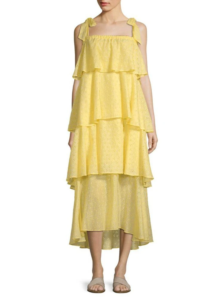 商品MDS Stripes|Tiered Ruffle Cami Dress,价格¥2992,第1张图片