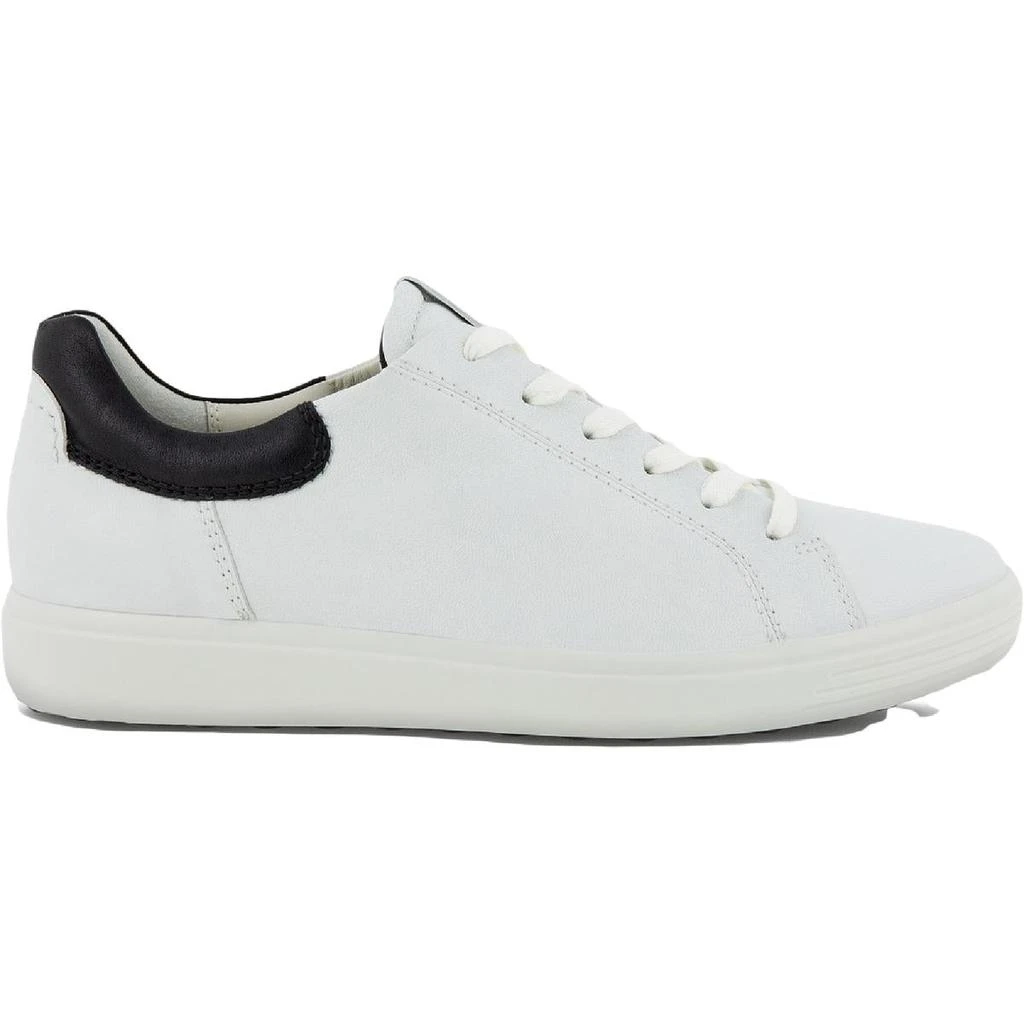 商品ECCO|ECCO Womens Soft 7 Leather Lace Up Fashion Sneakers,价格¥267,第3张图片详细描述