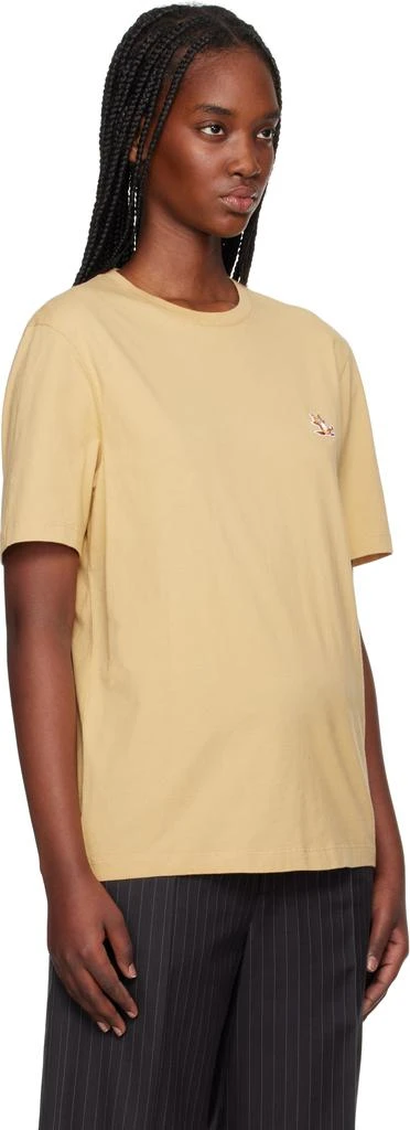 商品Maison Kitsune|Yellow Chillax Fox Patch Regular T-shirt,价格¥341,第2张图片详细描述