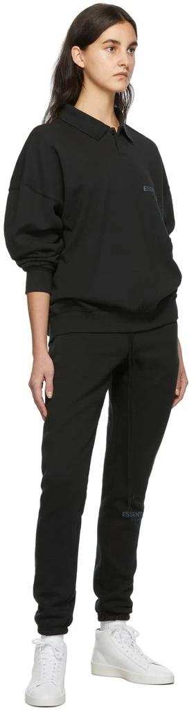 商品Essentials|Black French Terry Polo,价格¥357,第4张图片详细描述