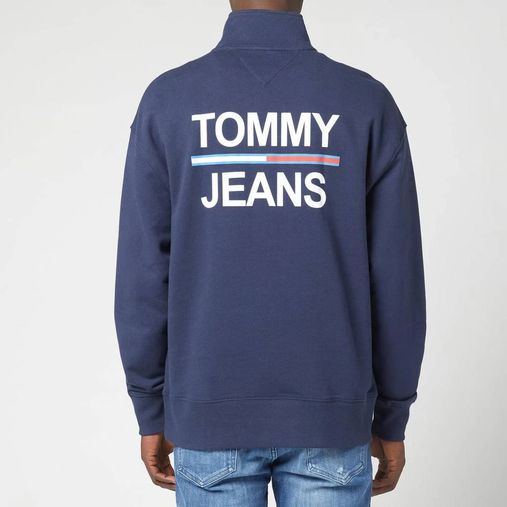 商品Tommy Jeans|Tommy Jeans Men's Flag Mock Neck Sweatshirt - Twilight Navy,价格¥276,第2张图片详细描述